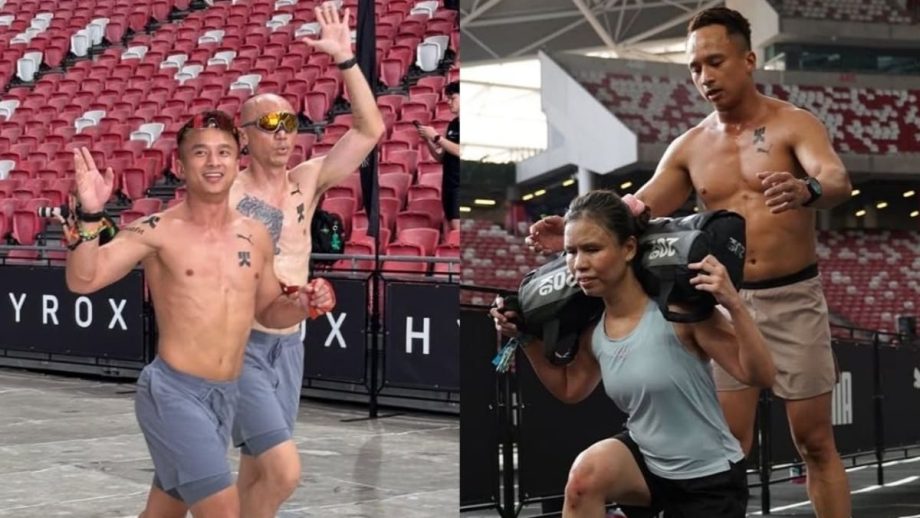 Gym trainer Samuel Lim guided 2 visually impaired athletes during recent Hyrox Singapore competition