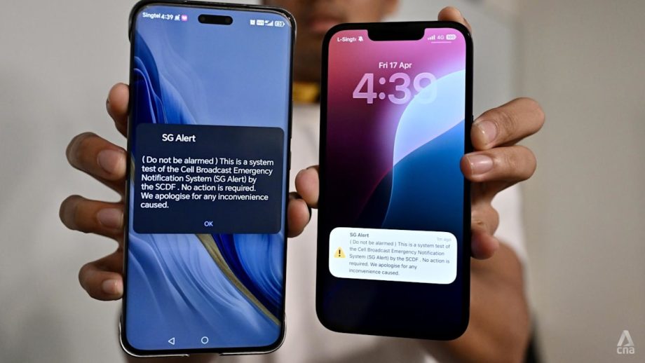 Singapore to roll out mass emergency alerts to mobile phones from May, starting with Singtel users