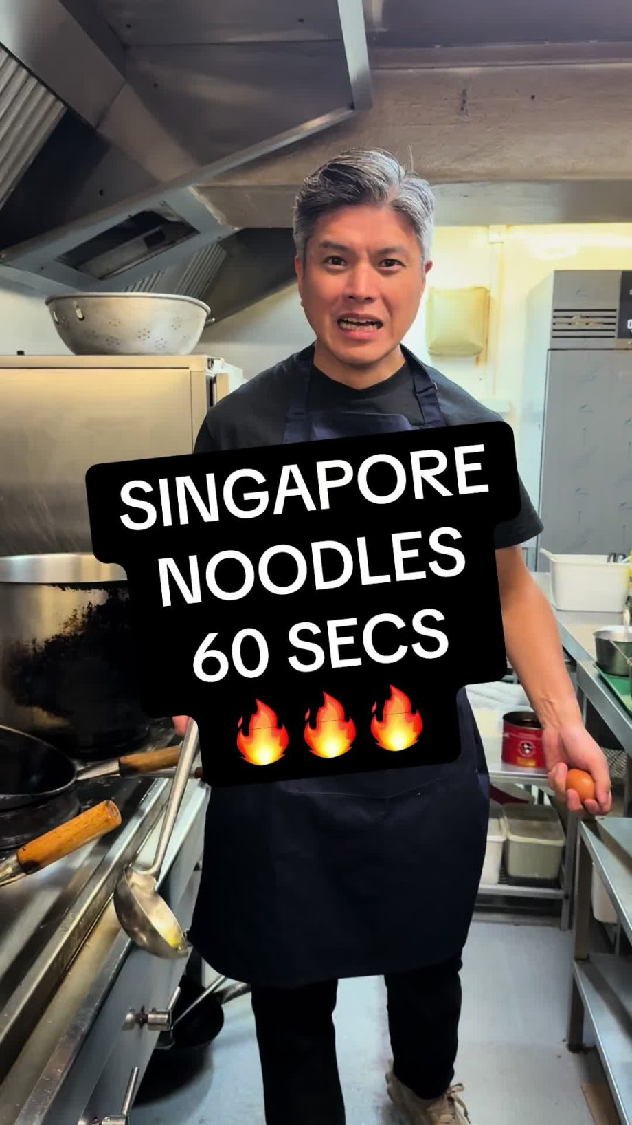 @chefjimmylee Singapore Noodles 60 secs !!  Did you know this is a Hong Kong Cla…