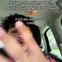 @rizzwkai Three signs she likes you, but is trying to not show it three signs  s…