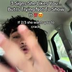 @rizzwkai Three signs she likes you, but is trying to not show it three signs s… @rizzwkai Three signs she likes you, but is trying to not show it three signs s…
