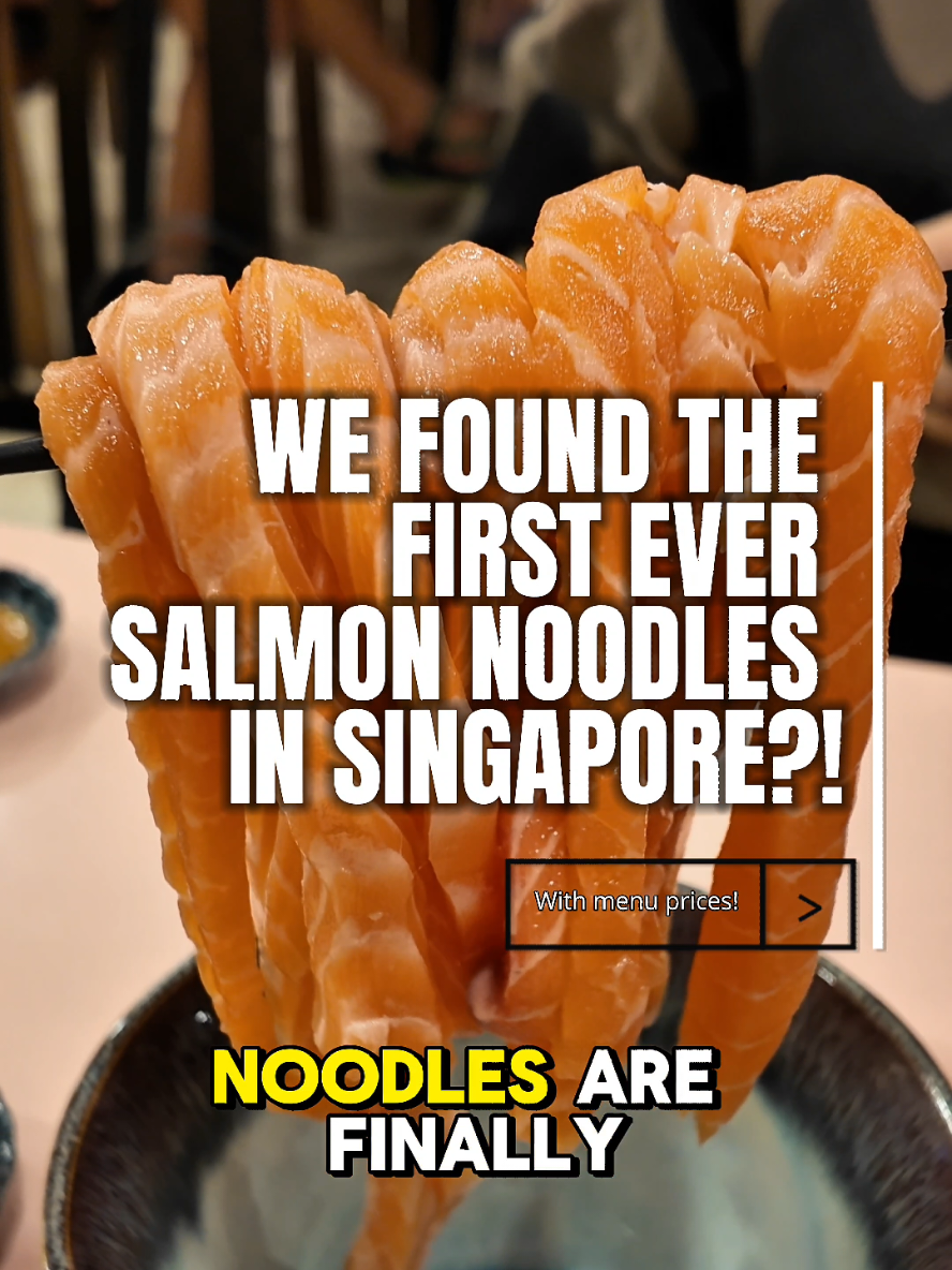 @explodingbelly I finally get to try out SALMON NOODLES HERE IN SINGAPORE! I hav…