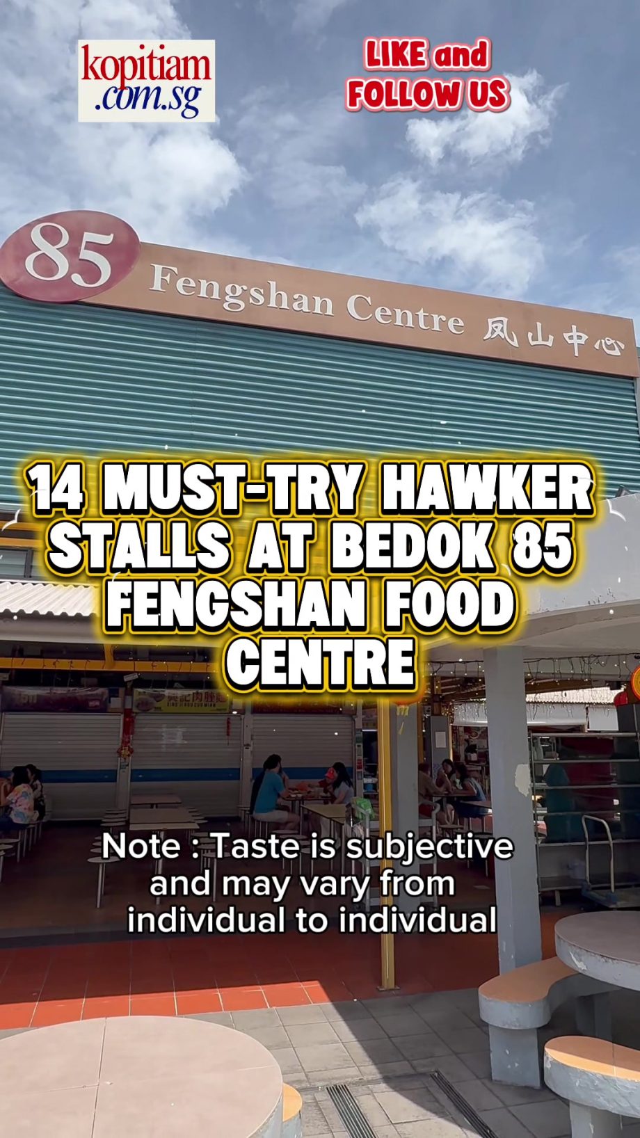 @kopitiam.com.sg 14 Must Try Hawker Stalls At Bedok 85 Fengshan Food Centre. Rea…