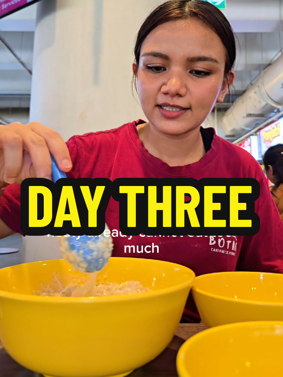 @hawkergirl98 its DAY 3!! will make a Chinese version soon. DAY 3 of eating porr…