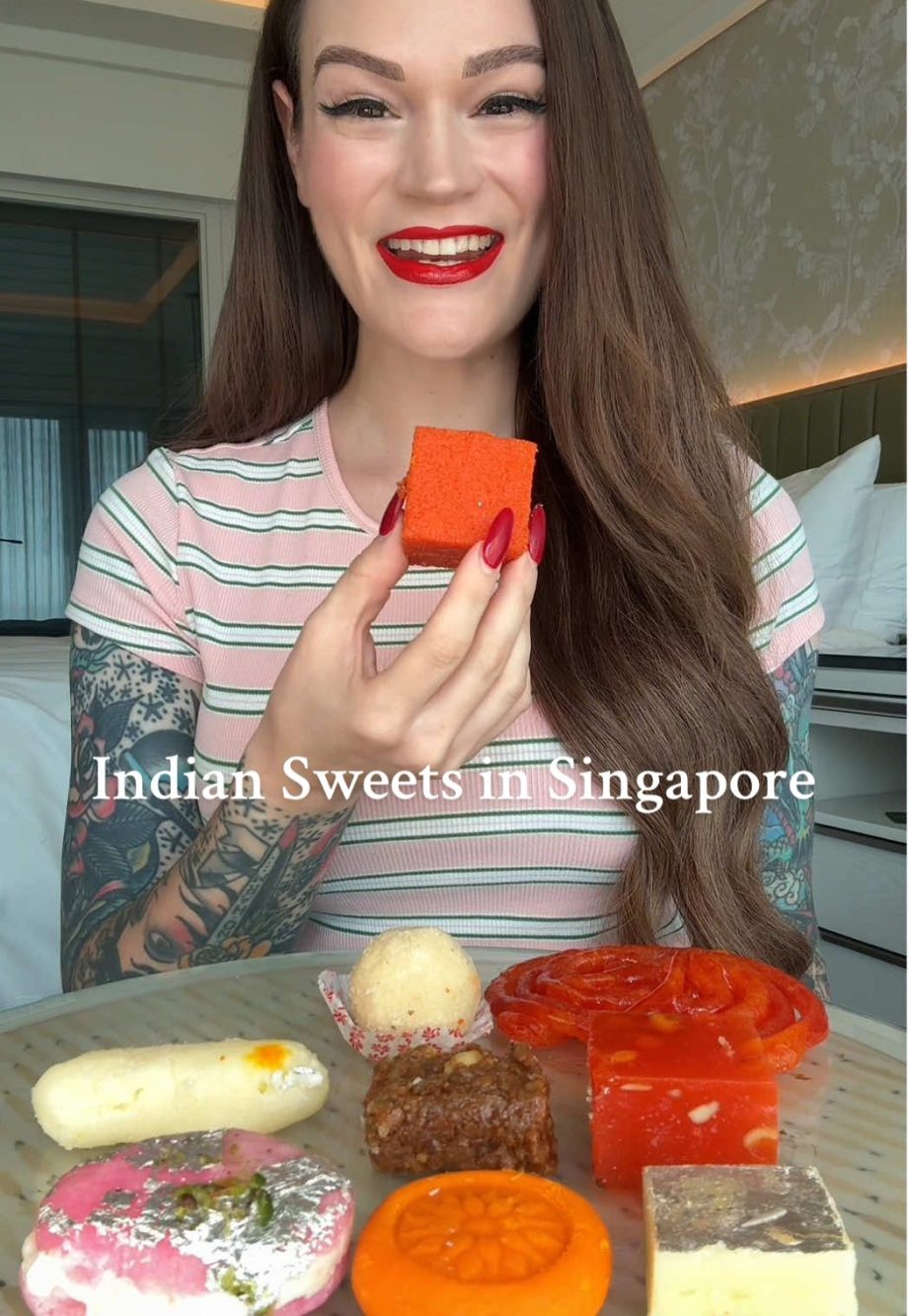 @janiedevours Trying Indian sweets in Singapore  from Moghul Sweet Shop  #indian…