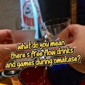 @ivianat Free-flow alcohol + games… during omakase?  I’ve been to shakoba before…