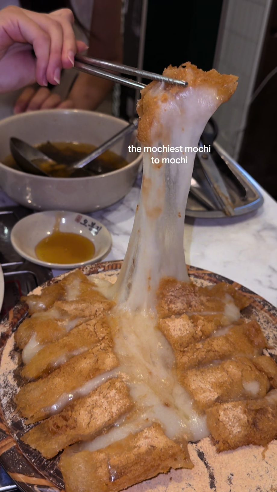 @elliez.bellie Went to Obongzip just for this mochi  (huge platter for )  Obo…