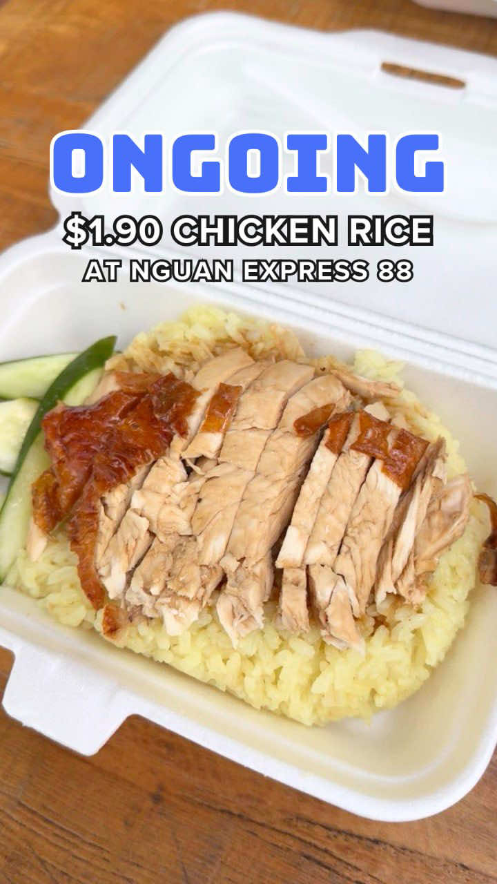 @sgteledeals .90 Chicken Rice at Ang Mo Kio!!   Mon – Sun  9AM – 9PM  Nguan Ex…