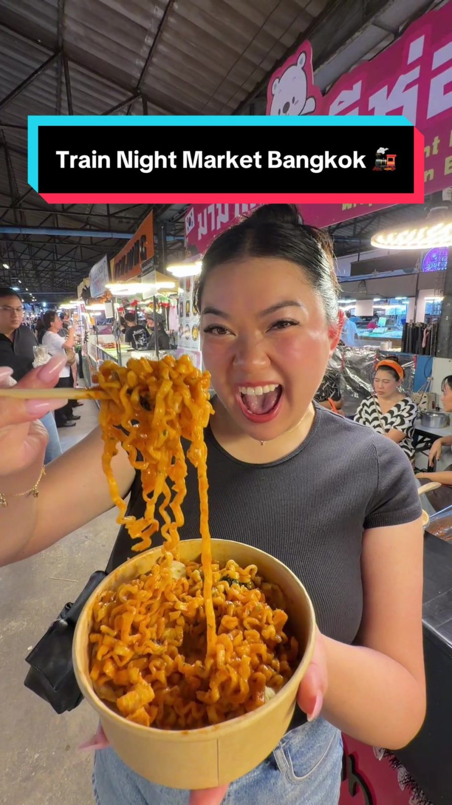 @biteswithlily Everything I ate at the Train Night Market in Bangkok!  Train Nig…