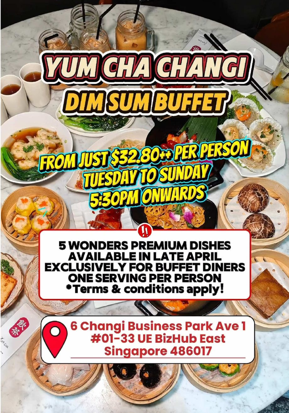 @jarylzhangjs  @Yum Cha Singapore Changi Branch Dim Sum Buffet!!   Starting from…