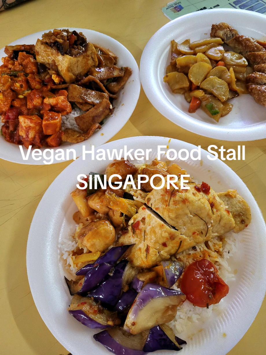 @bad_plants Singapore Hawker food – All Vegan  Yuan Yuan Vegetarian cuisine  A h…