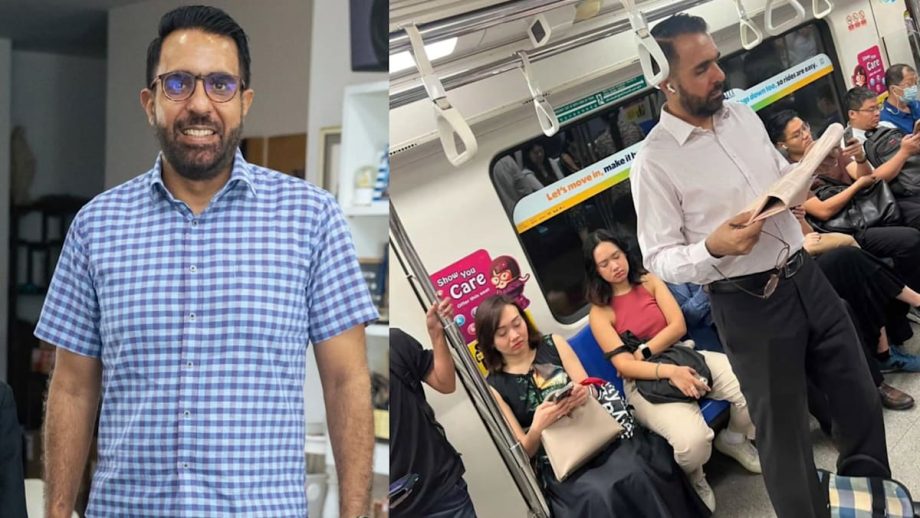 Pritam Singh Spotted Reading The Newspaper While Taking The MRT, Earns Praise From Netizens