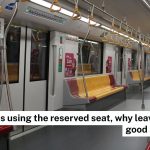 Commuter sits on empty MRT reserved seat & later offers it to elderly woman who leaves snide remark