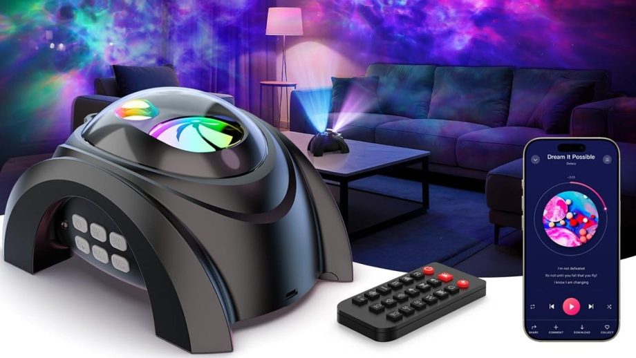 Save 50% Off the Rossetta’s Dual Lens Star Field Galaxy Projector and White Noise Machine