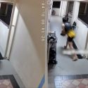 Police report filed after man caught on CCTV allegedly taking and discarding shoes in Woodlands HDB block
