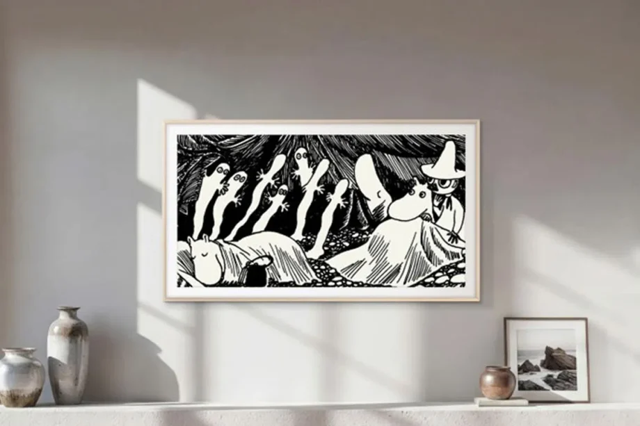 Samsung adds Moomin collection to their Art TVs, like OLEDs and The Frame