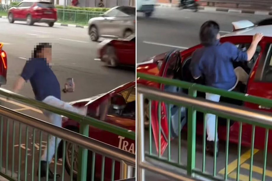 Man arrested for public drunkenness after kicking taxi’s side-view mirror in Chinatown