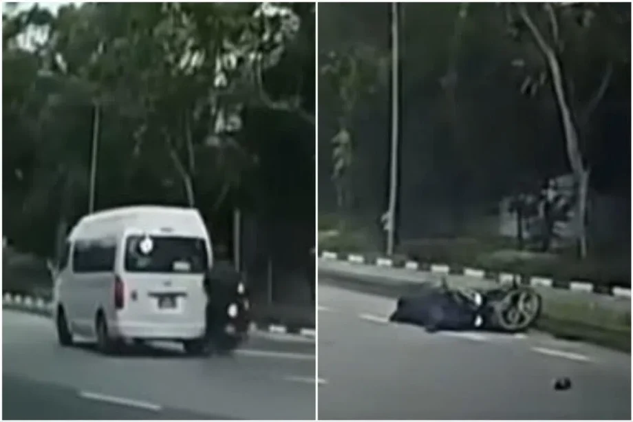 Police looking for driver of minibus involved in Holland Road accident with motorcycle