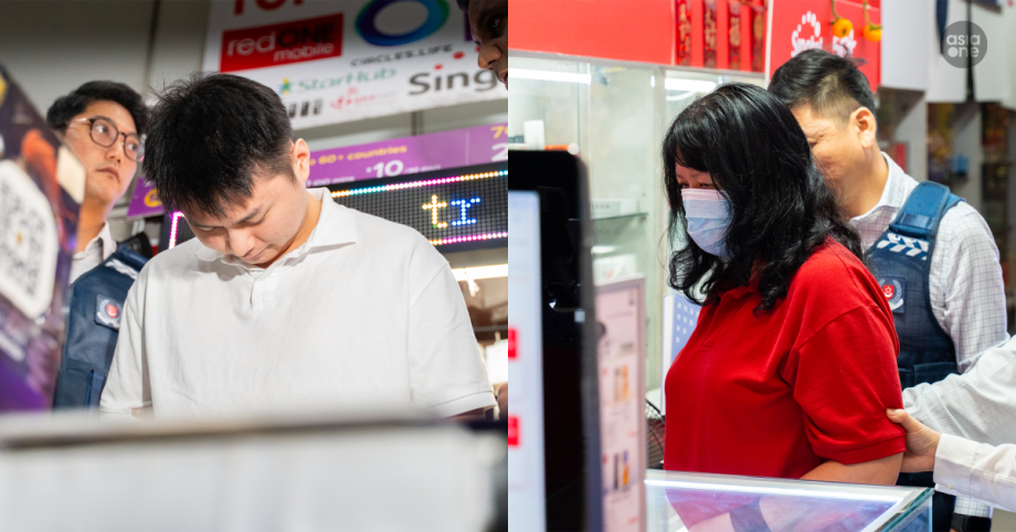 Malaysian man and Singaporean woman suspected of SIM card fraud brought back to Boon Lay shops, Singapore News