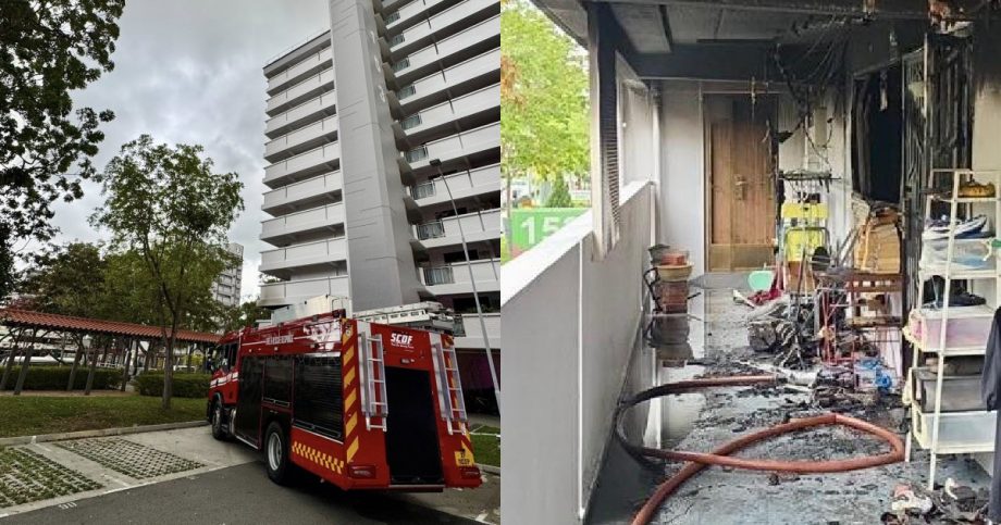 Simei fire sends 1 to hospital, likely caused by charging power bank, Singapore News
