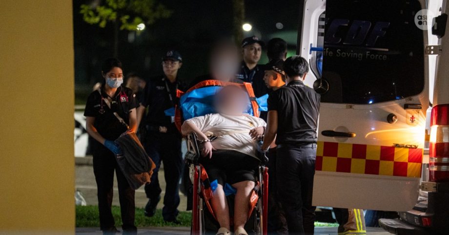 Man apprehended after 5-hour standoff with police for hurling liquor bottles from Woodlands HDB flat, Singapore News Man apprehended after 5-hour standoff with police for hurling liquor bottles from Woodlands HDB flat, Singapore News