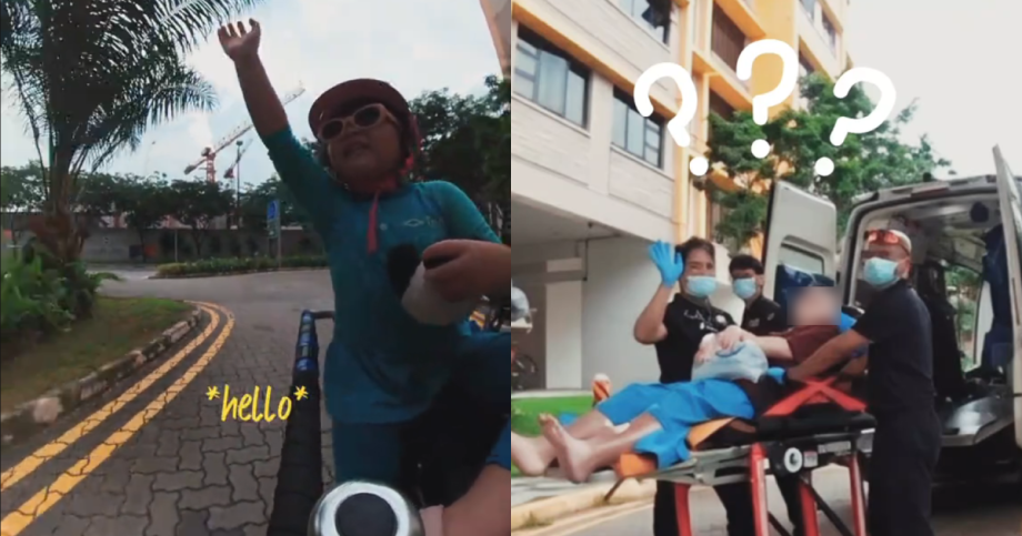 Girl goes viral for waving at paramedics… while they attend to a patient, Singapore News