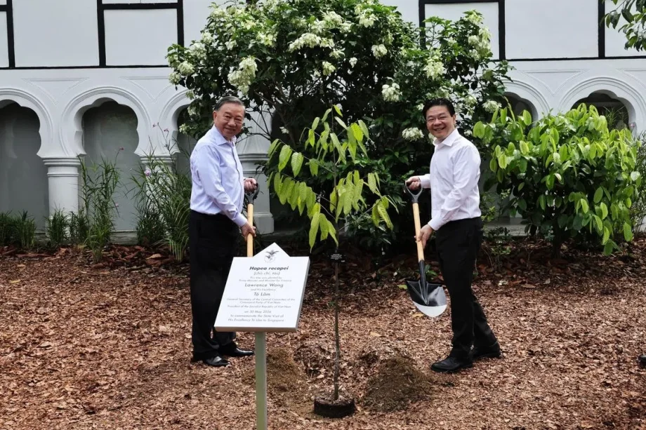 Singapore Vietnam ties symbolised by tree planting