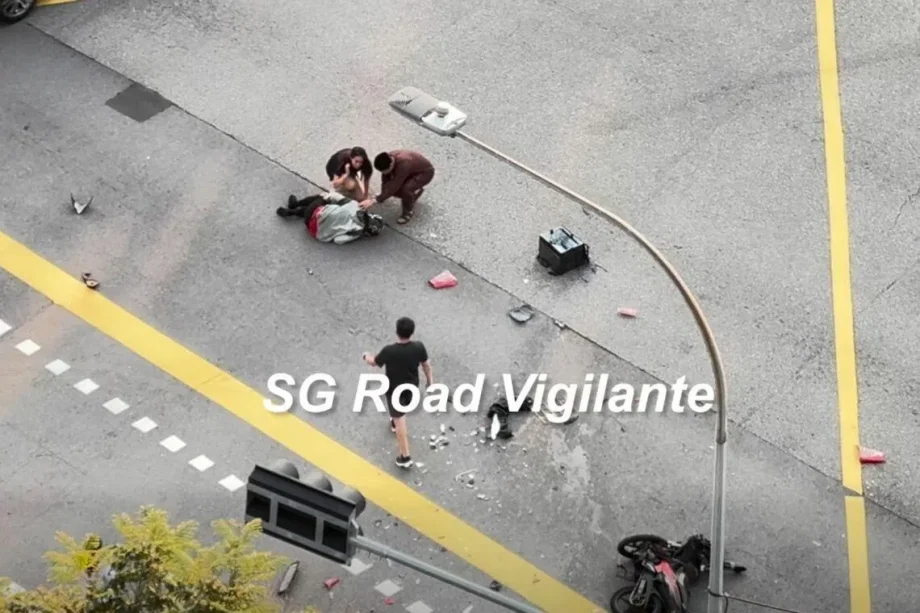 Motorcyclist taken to hospital after collision with car in Hougang Motorcyclist taken to hospital after collision with car in Hougang