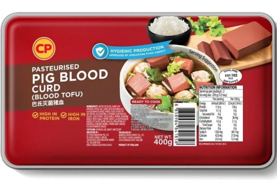 Pig blood products return to Singapore restaurants