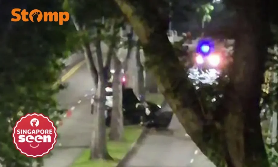 Driver, 56, dies after Jaguar crashes into tree and ‘splits in two’ in Clementi Driver, 56, dies after Jaguar crashes into tree and ‘splits in two’ in Clementi
