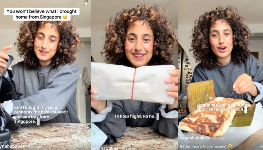 ‘Better than a fridge magnet!’: British baker goes viral for bringing home mutton murtabak from Singapore