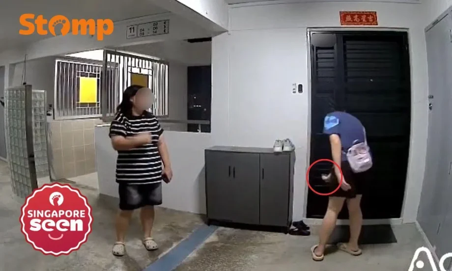 Aunties allegedly spray ‘unknown substance’ at woman’s door