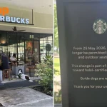 Starbucks Singapore: Pets still welcome at ECP outlet