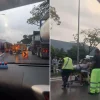 Person freed from lorry with rescue tools after four-vehicle accident on AYE, 6 taken to hospital