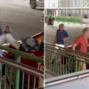 Man kicks off taxi’s side-view mirror, chases driver around vehicle during confrontation in Chinatown