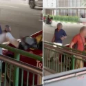 Man kicks off taxi’s side-view mirror, chases driver around vehicle during confrontation in Chinatown