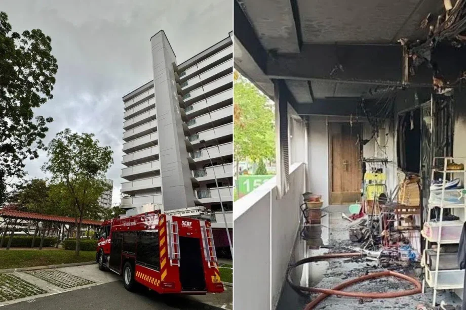 1 taken to hospital after fire in Simei; likely to have originated from power bank being charged