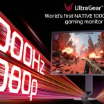 LG announces a 1000Hz UltraGear monitor that runs at 1080p