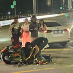 Motorcycle smashed after accident with car in Jurong, rider taken to hospital, Singapore News