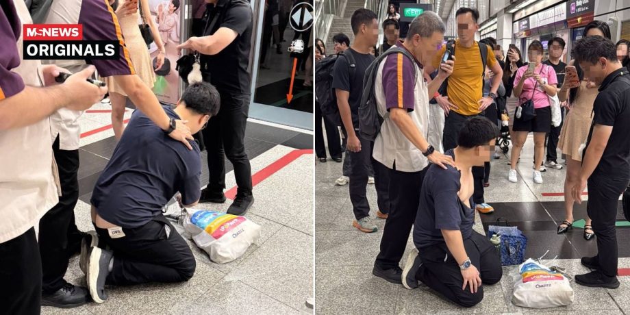 Man accused of taking upskirt photos detained at Dhoby Ghaut MRT with help from commuters