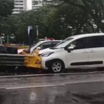 Driver dies after car skids, hitting crash cushion along Serangoon Road, Singapore News Driver dies after car skids, hitting crash cushion along Serangoon Road, Singapore News