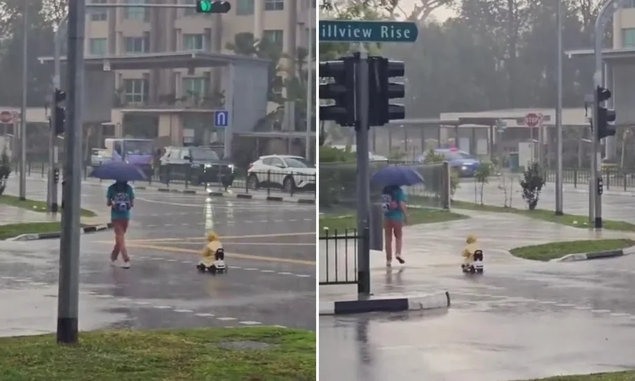 Boy in toy car: Great parenting or dangerous?