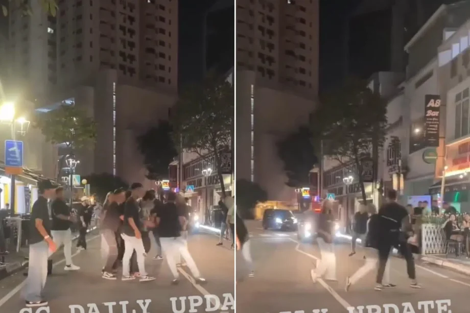 Two men arrested after fight near Boat Quay