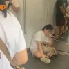 Singapore train floor sitting rule ignored