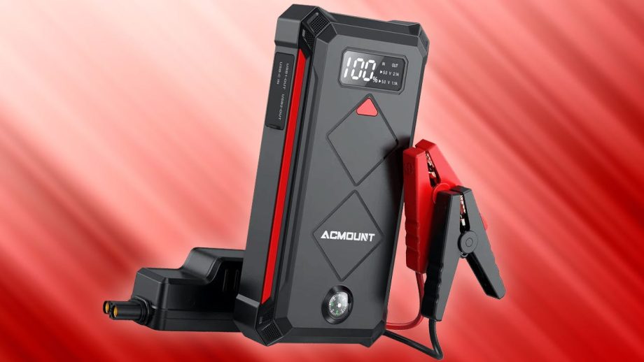 The Acmount P100 5,000A 12V Cordless Car Jump Starter Drops to .99