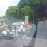 Two people, including 8-year-old boy, taken to hospital after multi-vehicle accident on PIE