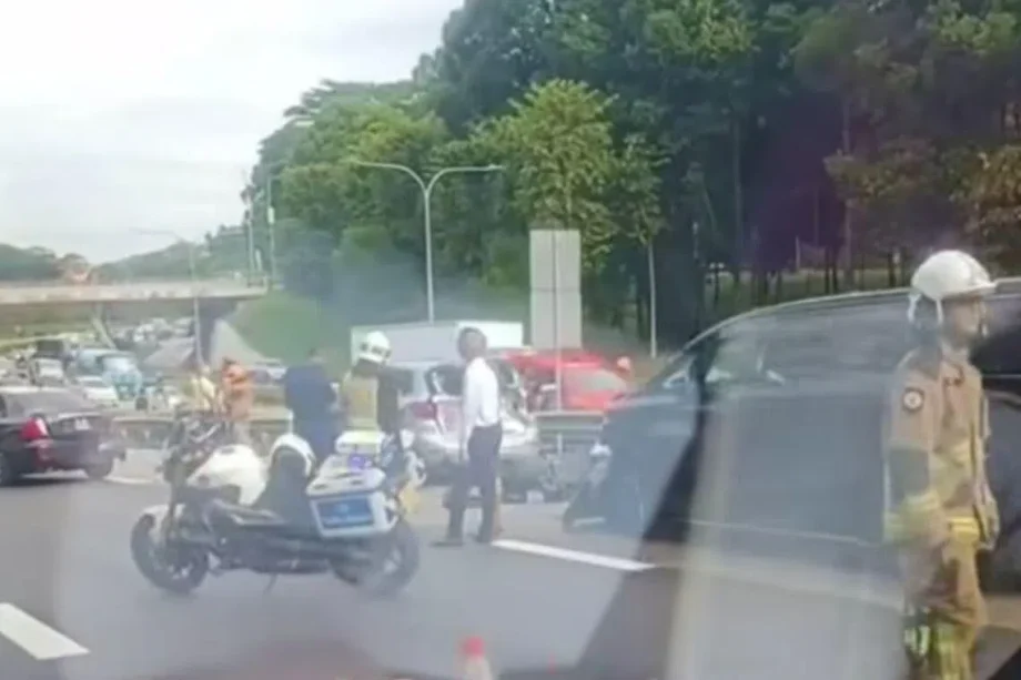 Two people, including 8-year-old boy, taken to hospital after multi-vehicle accident on PIE Two people, including 8-year-old boy, taken to hospital after multi-vehicle accident on PIE
