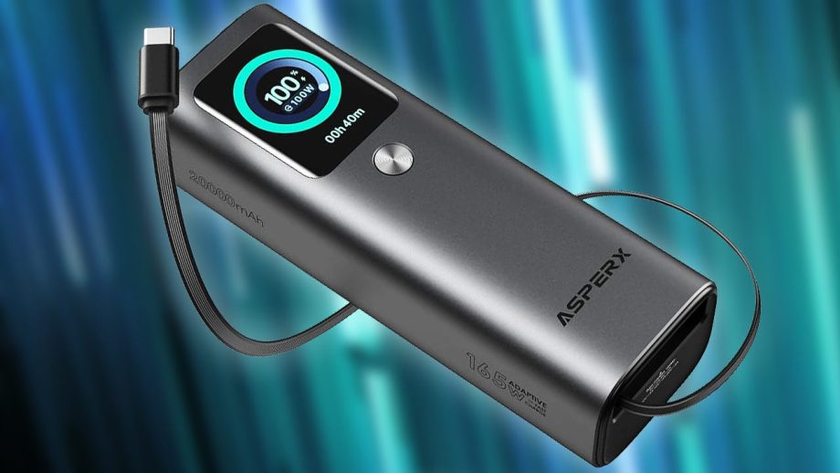 Save 56% Off the TSA-Approved AsperX 20,000mAh 165W Power Bank, Now Just .99