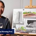 Deaf artist who lost life’s work in Hong Kong’s Tai Po fire is ‘painting to heal myself’