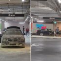 BMW catches fire at Pasir Ris Mall carpark, members of public help put out flames